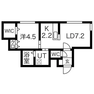 アウラ サッポロ(AURA SAPPORO)【2階】の間取り