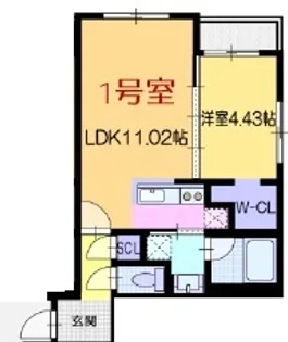 ラ・シュエットドルチェ【2階】の間取り