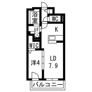 NCウイング中央【4階】の間取り