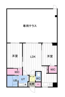 ONE YAMAHANA【1-H号室】の間取り