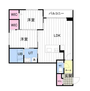 ONE YAMAHANA【2-F号室】の間取り
