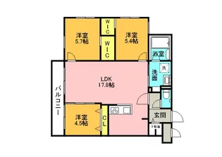 HIGH RESIDENCE YAMAHANA【4階】の間取り