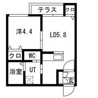 GRANMODE山鼻【401号室】の間取り