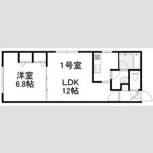 エクセルハウスサウスエイト【101号室号室】の間取り