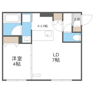 SーRESIDENCE南円山BLAZE【1階】の間取り