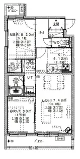 ALTUS南平岸【00301号室】の間取り