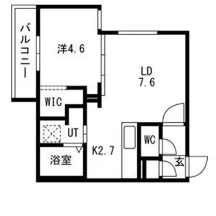 ALTUS南平岸【00302号室】の間取り