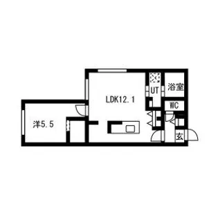 GLOIRE(グロワール) 仮)GAーS8W12MS【205号室】の間取り