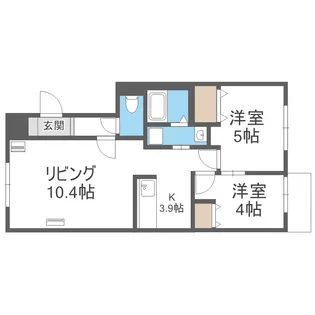 NRJニシオカ【302号室】の間取り