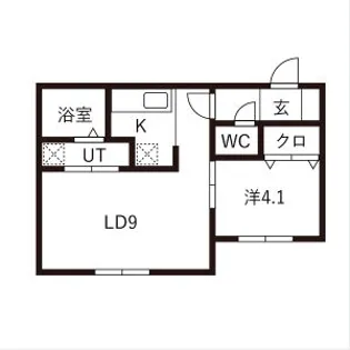 レトワール平岸【201号室】の間取り
