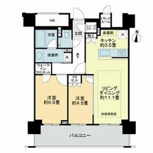 ザ・ライオンズ札幌植物園YAYOI GARDENS【0905号室】の間取り