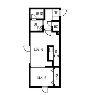 仮)南7条西13丁目MS【207号室】の間取り