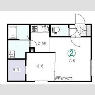 REN FAULT栄通(レンフォルト)【1階】の間取り