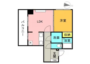 IーFRONT NAEBO【6階】の間取り