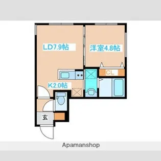 モーリス中島公園【2階】の間取り