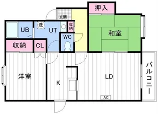 ラポール発寒【2階】の間取り