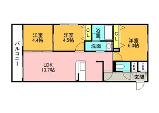 北海道札幌市中央区南八条西18丁目【マンション】の間取り