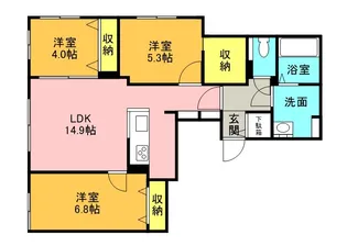 TーSTAGE FUSHIMI【2階】の間取り