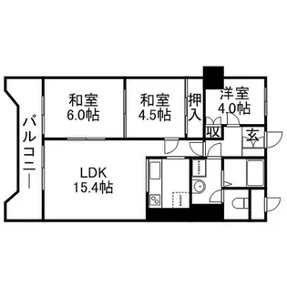 シティマンション五十嵐【5階】の間取り