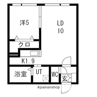 仮称)山の手3条1丁目【2階】の間取り