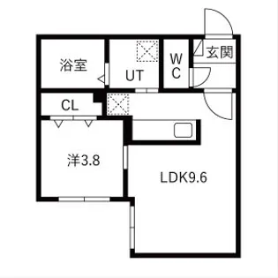 CITY RESIDENCE 南郷18丁目(シティレジデンス南郷【403号室】の間取り
