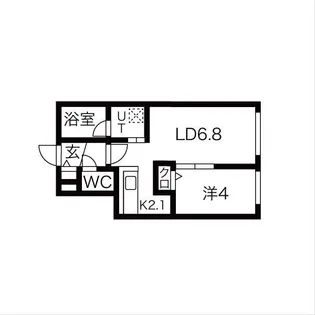 TERRACE AWASE(テラスアワセ) 仮)南7西9MS【4階】の間取り
