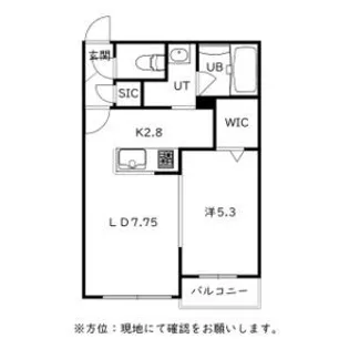仮)菊水5−2MS B棟【305号室】の間取り