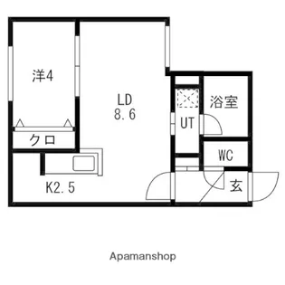 北海道札幌市白石区栄通13丁目【マンション】の間取り