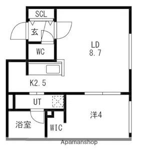 北海道札幌市白石区栄通13丁目【マンション】の間取り