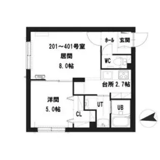 グランメール YAMAICHI【2階】の間取り