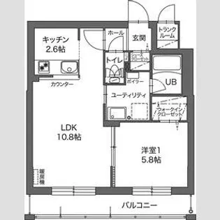 ル・ノール桑園【2階】の間取り