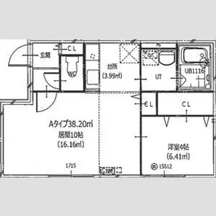 HERO YAMAHANA1【406号室】の間取り