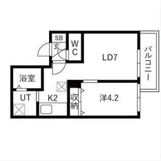 ブリス北円山【305号室】の間取り