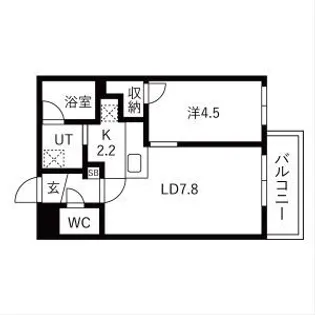 ブリス北円山【303号室】の間取り