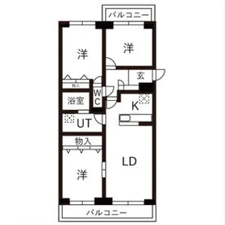 BRO北野【00202号室】の間取り