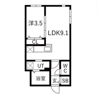 ESTALION SOEN【403号室】の間取り