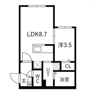 ESTALION SOEN【205号室】の間取り