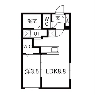 ONEーSOEN(ワンーソウエン)【1階】の間取り