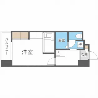 CANVASSすすきの【410号室】の間取り