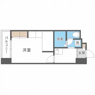 CANVASSすすきの【1104号室】の間取り