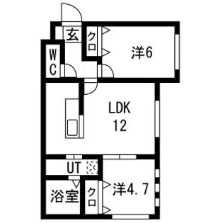 KKルミナス【1階】の間取り