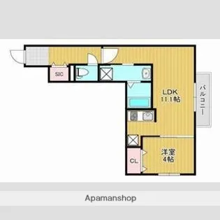 仮)平岸5−13【301号室】の間取り
