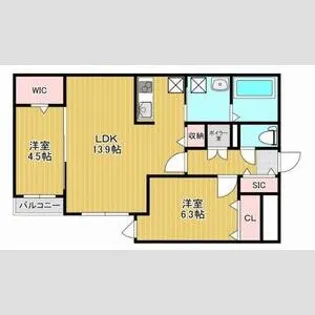 ザ・レジデンス南平岸【3階】の間取り