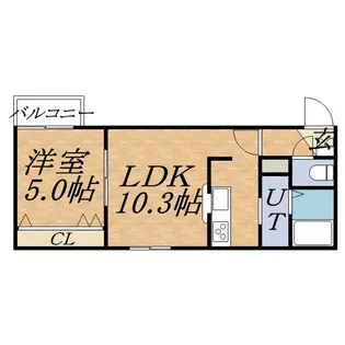 ハルトラーテ大通【2階】の間取り
