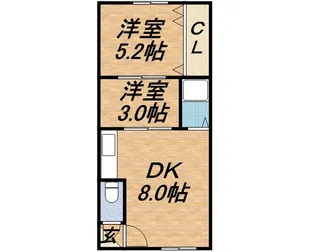 L’OUEST円山【1階】の間取り