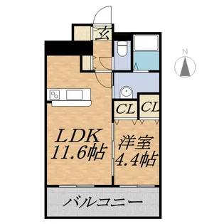 フェバリット ラ セスト【7階】の間取り
