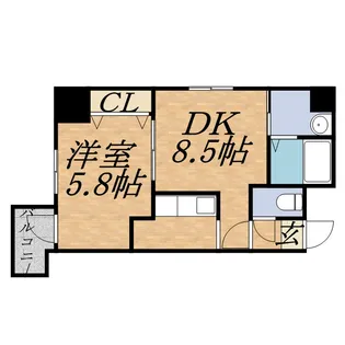 北海道札幌市中央区南五条東2丁目【マンション】の間取り