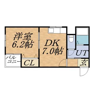 メゾン・ド・ヴィレ知事公館前【7階】の間取り