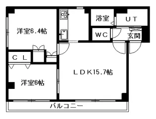 エステラ弐番館【301号室】の間取り