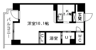 ヴィターレ【0207号室】の間取り